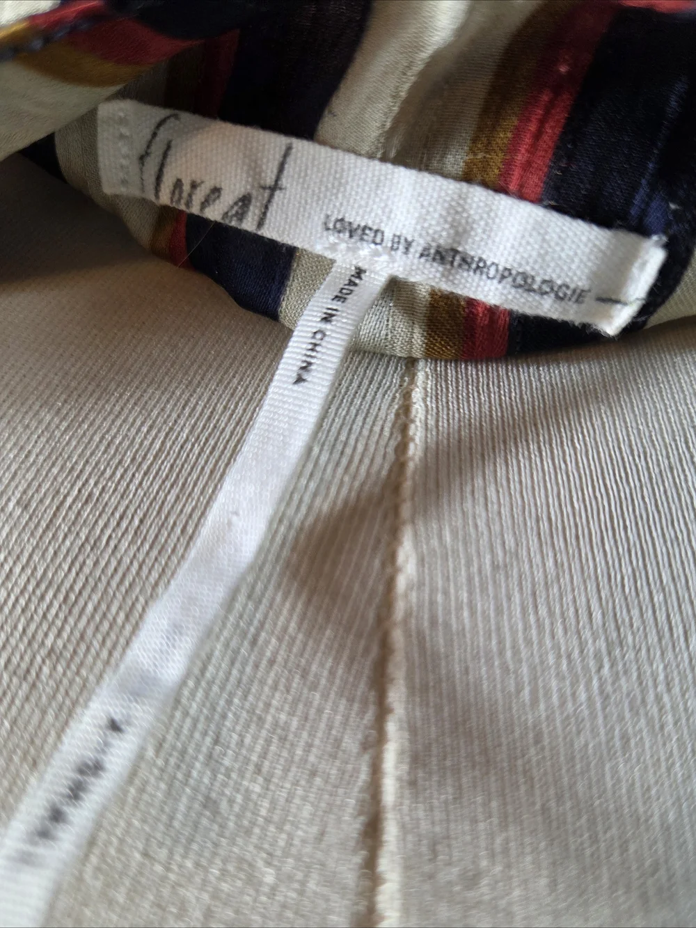 Floreat Anthropologie Striped Ruffle Cami Tank XS Boho - Picture 8 of 8